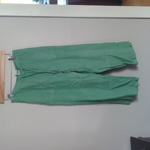 Cropped Wide Leg Linen Pants